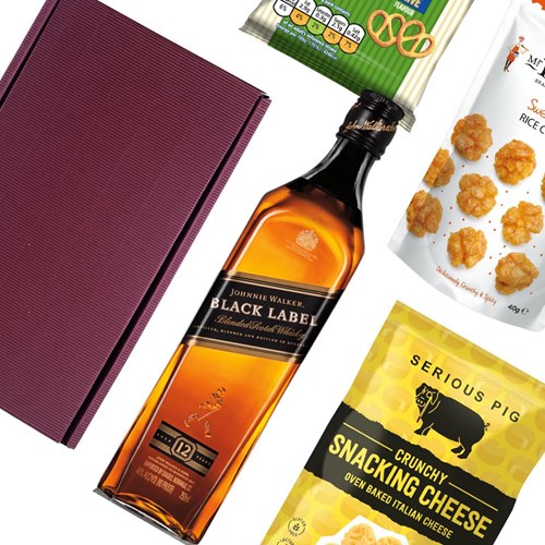 Johnnie Walker Black Label Whisky Nibbles Hamper